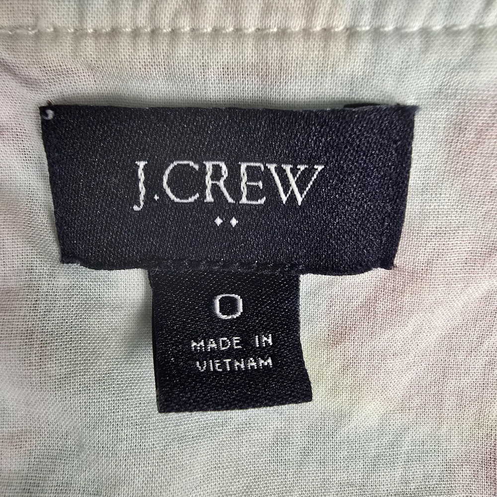 J Crew Dress Womens 0 Multicolor Fruit Print Ruffle Linen Blend Summer Party - Picture 9 of 14